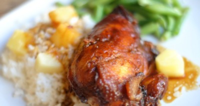 Slow Cooker Honey Ginger Chicken Thighs - Sunday dinner on a budget