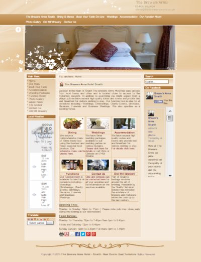 Specialist Hospitality Web Design