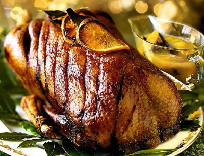 Northern Living - Asian style honey & Lemon glazed Goose recipe. An alternative to turkey